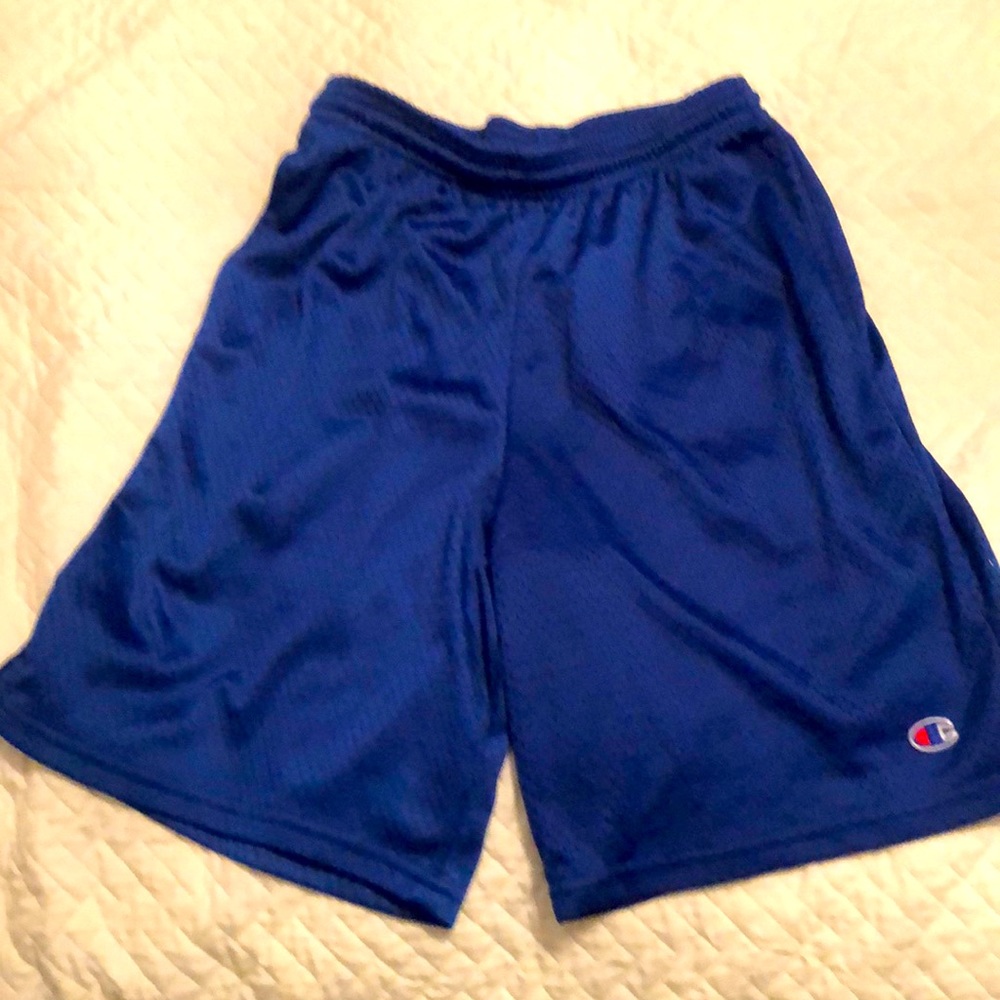 EUC Mens small Champion mesh shorts, Royal Blue